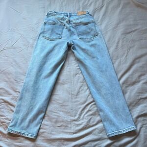 FRANK AND OAK Cyndi Jeans Womens Size 26 Light Wash High Rise Straight Leg Fit